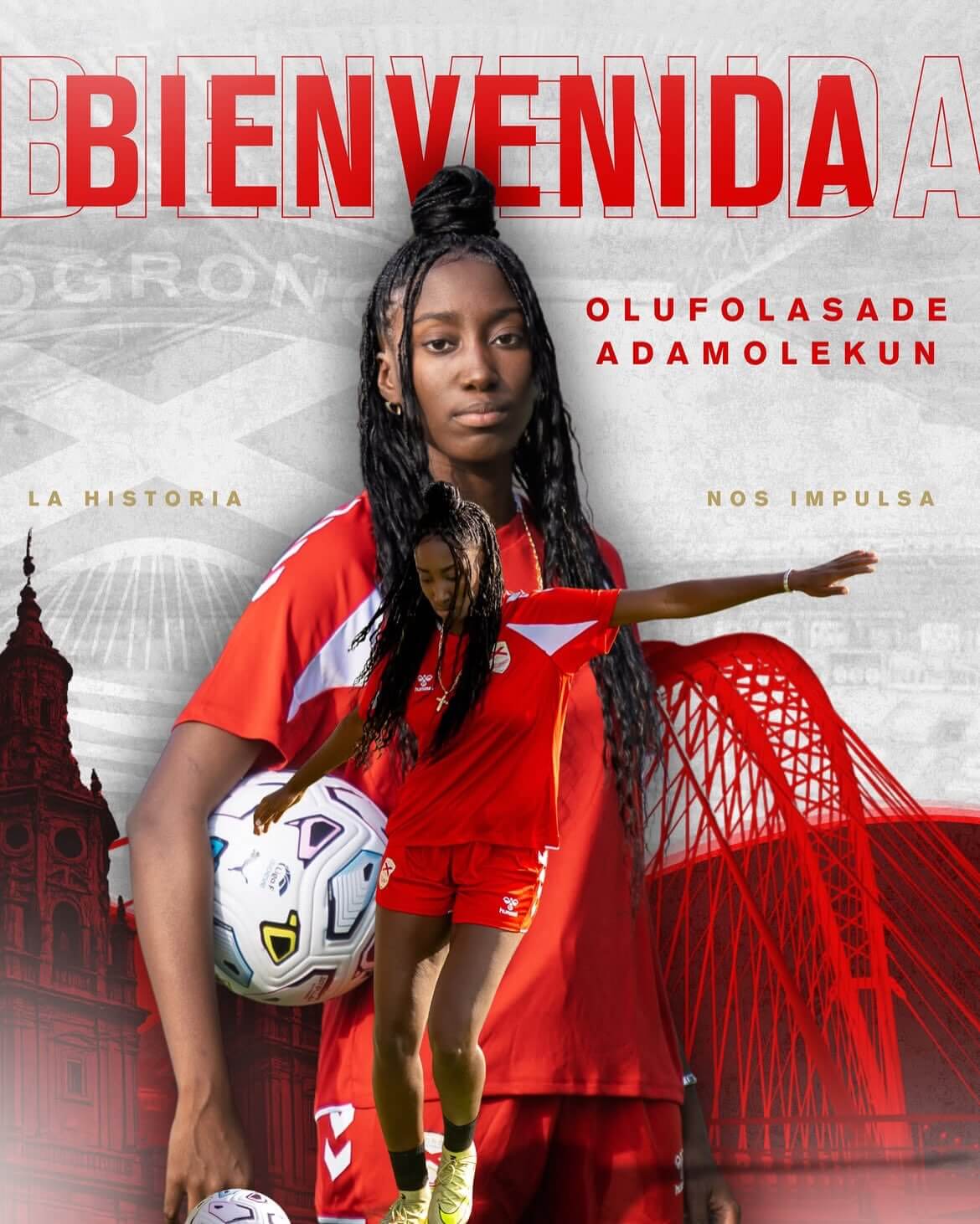 Reggae Girl Sade Adamolekun Signs with Logroño United